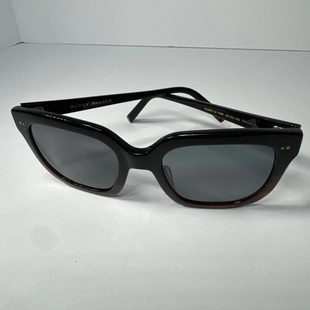 Warby‎ Parker Darcy Sunglasses Black Tortoise Square W 1281 52-20-140 Women's